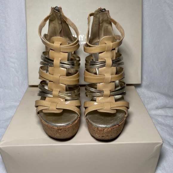 JIMMY CHOO PEAKABOO WEDGE HEELS - Picture 2 of 8